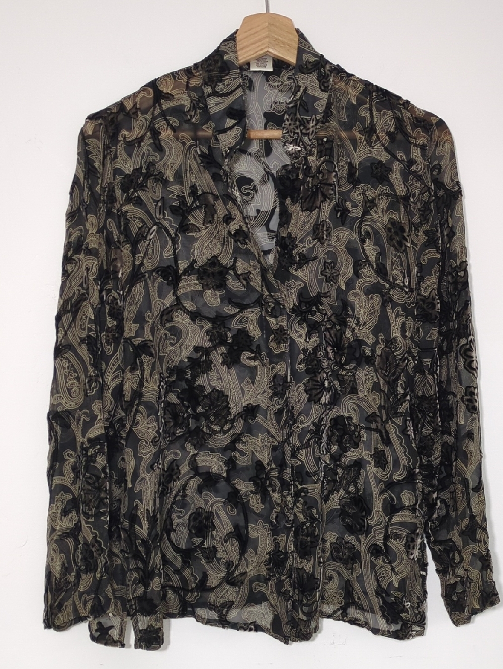 Draper's & Damon's Cut Velvet Top